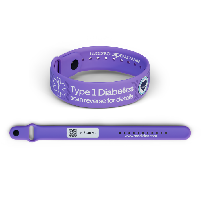 Type 1 Diabetes Medical Alert Bracelet